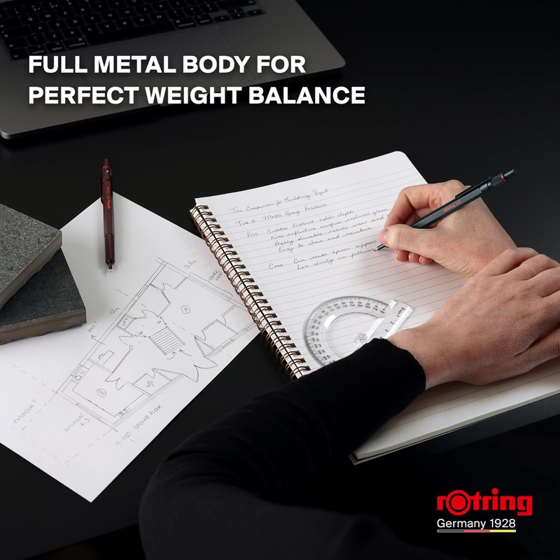 rOtring 600 Ballpoint Pen | Medium Point | Black Ink