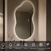 WallBeyond 46"x26" Asymmetrical LED Backlit Bathroom Mirror, Irregular Vanity Mirror