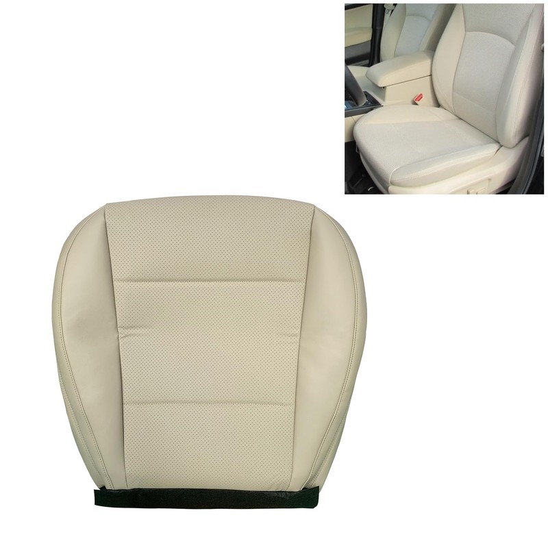 moseiny Driver Side Bottom Replacement Leather Seat Cover Compatible with