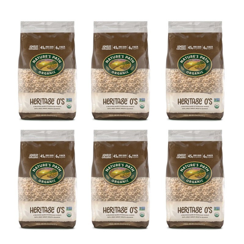 Nature's Path Organic Heritage O'S Cereal, 32 oz (Pack of