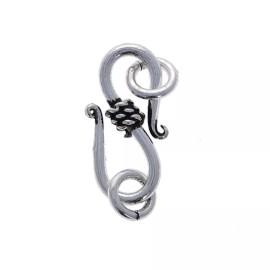 Unbranded Sterling Silver, S Hook,2 pcs, 18x9mm, Clasps, Wholesale
