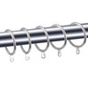 Coolty Pack of 60 Metal Curtain Rings Hanging Rings for