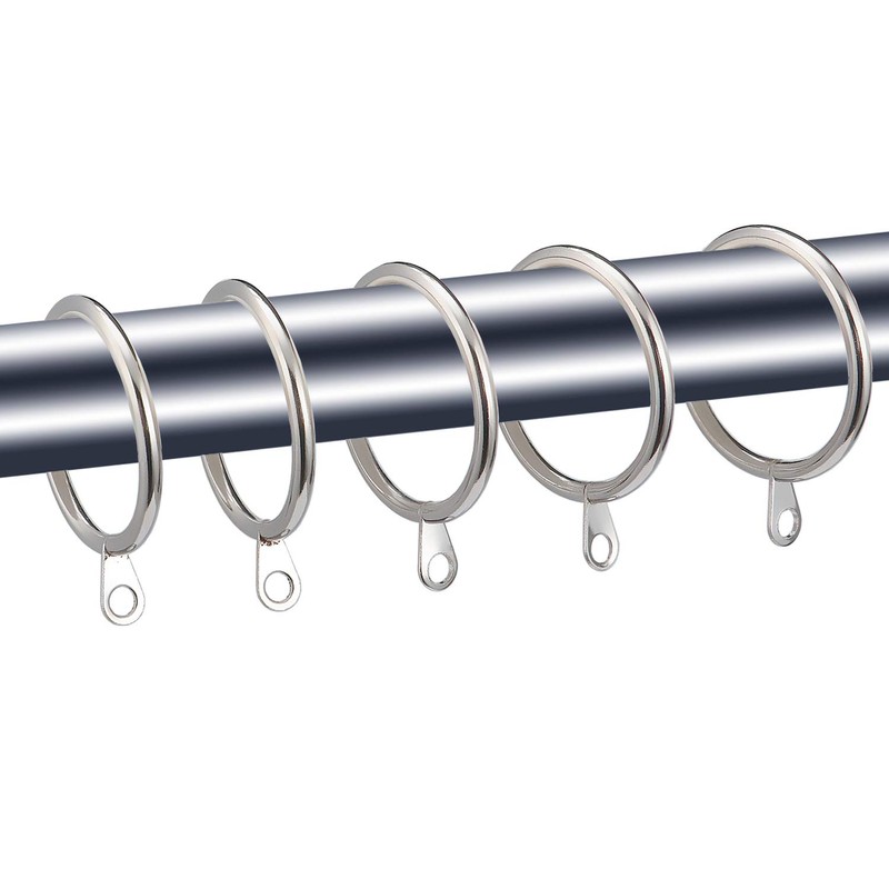 Coolty Pack of 60 Metal Curtain Rings Hanging Rings for