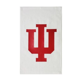 Indiana 100% Cotton 11"x18" White Rally Towel Red HTV Vinyl Hand Towel