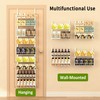 Churboro Over the Door Pantry Organizer Rack with 9 Adjustable