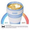 CL Taza Café Vaso Plegable De Silicon Con Tapa Y