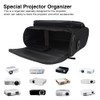 Laluky Video Projector Case, Projector Carrying Bag, Zipper Closure Projector