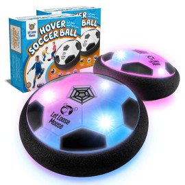 Let Loose Moose Hover Soccer Ball, Set of 2 LED Soccer Ball Toys, Gifts for 8 Year Old Boys, Indoor LED Floating Football for 7 Year Old Kids, Boy Birthday Gifts Age 4-6, 6-8, 8-12 Fun Sport Toy