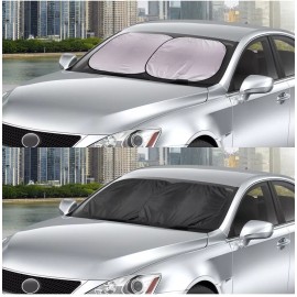 Autodrive Auto Drive Twist Sun Shade Car/Truck/SUV Universal Fit 2 Pc Brand New 31.5X28.5