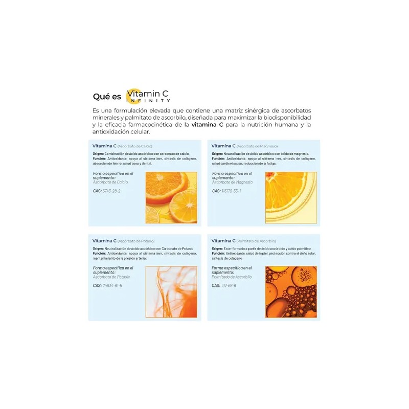 Eternal Nutrition Infinity Vitamina Glutatión 100 Cápsulas Complejo Zinc Flavonoides