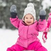 Guantes de invierno para bebé, con forro polar, 2 pares,
