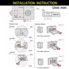 TamBee 175 Degree Hinges Frameless Cabinet Kitchen Doors Hinges Hydraulic