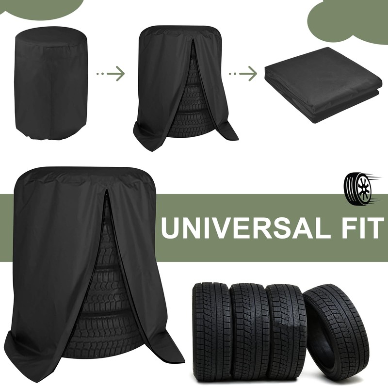 YANINEE Universal Tyre Cover, Tyre Protective Cover, Large Tyre Bag,