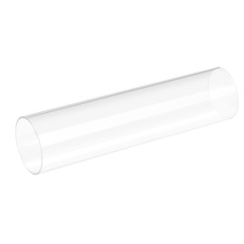 sourcing map Acrylic Pipe Rigid Round Tube Clear 51mm ID 55mm OD 200mm for Lamps and Lanterns,Water Cooling System
