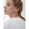 JIWOY Infinity Dangle Earrings 925 Sterling Silver Twisted Drop Earring