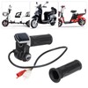 60V LED Digital Meter Electric Bike Scooter Throttle Grip Handlebar