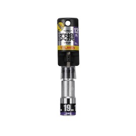 Tajima BS19-12K Bit Interchangeable Socket for Impact Drivers, 0.7 inch (12 mm) 1 Piece