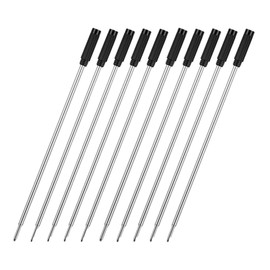 MengRan 4.5'' Ballpoint Ink Pen Refills for Twist Pens,1mm Medium Tip, Compatible with Cross Pen Refills (10 Pcs Black Ink)