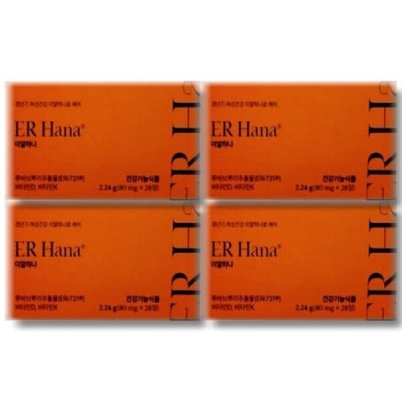 4 boxes of Ealhana 80mg x 28 tablets / 이알하나