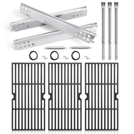 Grill Replacement Parts for Charbroil Advantage 3 Burner 463343015, 463370015, 463335115, 463344015, Grill Grates, Heat Plates, Burner, Carryover Tubes and Igniter for Char-broil Advantage Grill Parts
