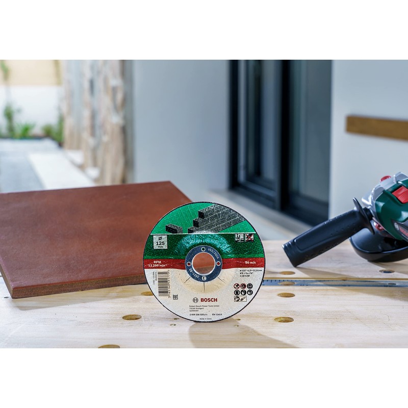 Bosch DIY Trennscheibe Stein für Winkelschleifer (5 Stück, Ø 125