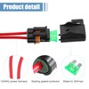 X AUTOHAUX 2 Set Inline Fuse Holder Waterproof Blade Style