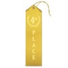 RibbonsNow 4th Place Award Ribbons - 25 Yellow Ribbons with