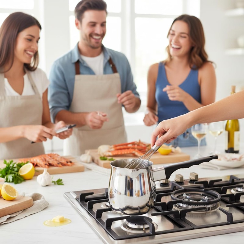 Fino Stainless Steel Turkish Coffee Pot - Professional 18/8 Warmer