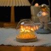LED Tulip Night Light 16 Flowers in Glass Dome with
