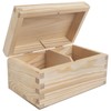 Two Compartments Wooden Box | Tea Bags Storage | 15