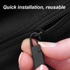 12 PCS Zipper Pull Replacement, Spare Zipper Pulls, Metal Zipper