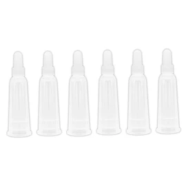 CHILDWEET 6 Pack Ampoule Tips Caps Tpe Material Easy Application Lab Home Use Compact Size Accessory