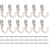 Beilala 12 Pack Coat Hooks Door Wall, Small Single Metal