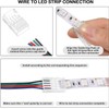 YUTOKEER 4 Pin 8mm SMD LED Connector Kit - 20