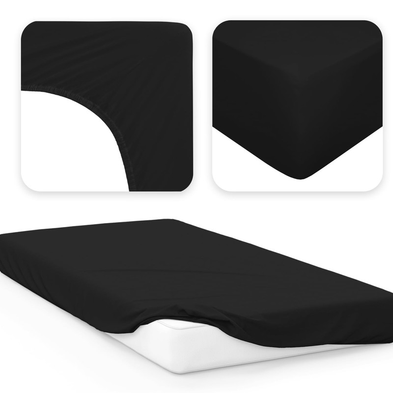 Jacobson Jersey Fitted Sheet, Cotton Bed Sheet (90 x 200