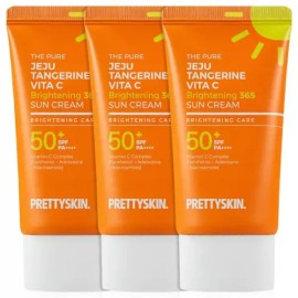 Pretty Skin 프리티스킨 더 퓨어 제주 선크림 60ml 3개 (감귤비타씨/시카365/시카워터푸르프) Prettyskin The Pure Jeju Sunscreen 60ml 3-Pack (Citrus Vita C/Cica 365/Cica Water Proof) [3 Citrus Vita C]