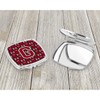 Caroline's Treasures Letter G Football Garnet and Gold Compact Travel