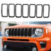 RAGBUSCLE Grille Inserts Grill Cover Trims Compatible with Jeep Renegade