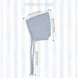 Cinaci 6 Pieces Soft Unisex Baby Turban Hats Hospital Hats Caps Beanies Bonnets Headwraps for Baby Girls Boys Newborns Infants Toddlers