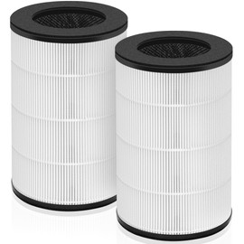 AP-T30 AP-PET35 Replacement Filter for HoMedics TotalClean Air Purifier AP-T30FL AP-T30WT AP-PET35FL AP-PET35-WT, 360° Filtration 5 Layers 3 in 1 H13 True HEPA Filter, 2 Pack