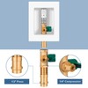 SECKWHALE Ice Maker Outlet Box with Water Hammer Arrestor, 1/2-Inch