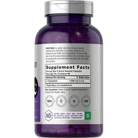Horbäach L Tryptophan | 1500mg | 240 Capsules | Extra Strength | Non-GMO | by Horbaach
