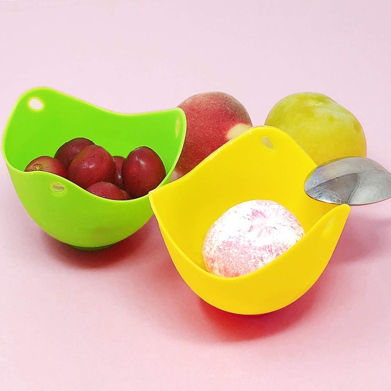 allydrew Silicone Non-stick Egg Poachers, Poached Egg Cups for Steaming