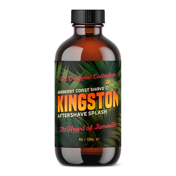 Barberry Coast Shave Co. Kingston Aftershave Splash for Men - Scent Inspired by the Heart of Jamaica - Natural and Pure Ingredients - 4oz. - from