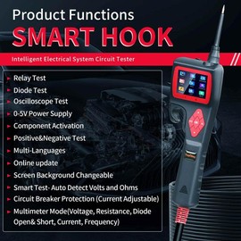 P200 Power Circuit Probe Kit, 9-30V Automotive Circuit Tester, Circuit Breaker Finder, Multimeter/Activating Component/Relay Test/Fuel Injector Tester/Oscilloscope/0~5V Power