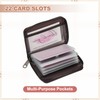 PATIKIL Credit Card Holder Zipper Wallet, Leather Card ID Case