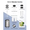 Ganiza Blender for Smoothies, 14Pcs Personal Blender for Shake and