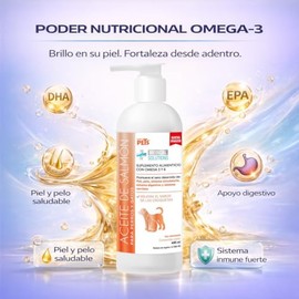 Fancy Pets Aceite de Salmon para Perros y Gatos Medical Solutions con 490ml | Omega 3 con DHA y EPA | Suplemento para Piel Sana, Pelaje Brillante y Sistema Inmune Fuerte