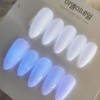 Soft glow-in-the-dark nail handmade nail tip - Coffin / 여리한