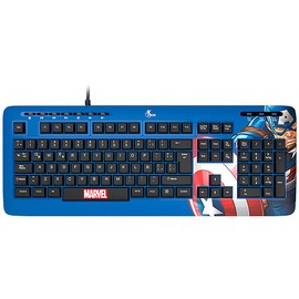 Xtech Teclado EDICION Capitan America USB Español Azul                                                                                                